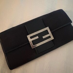 Fendi Black and silver hardware Wallet